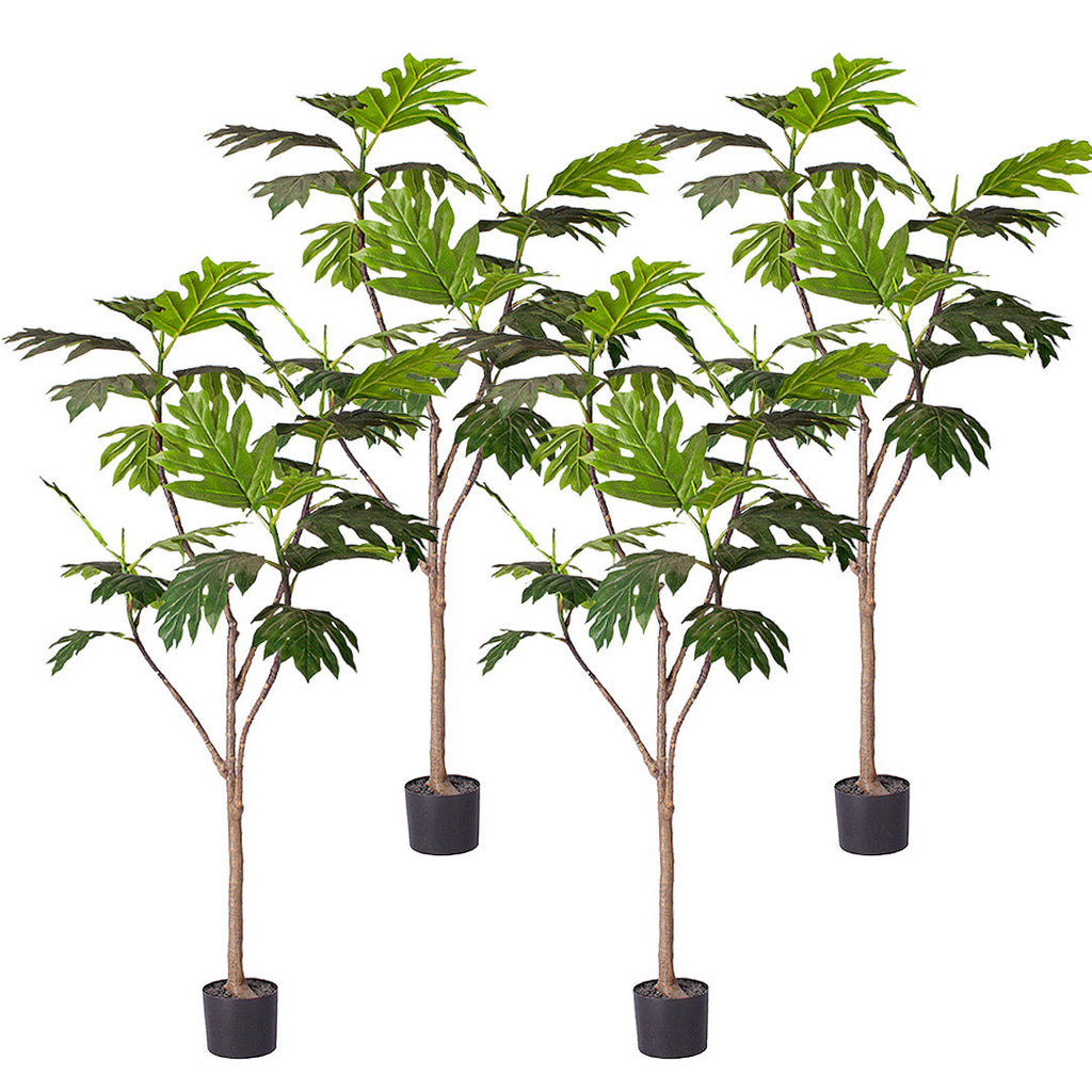 SOGA 4X 180cm Artificial Natural Green Split-Leaf Philodendron Tree Fake Tropical Indoor Plant Home Office Decor $ 844.50