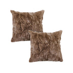SOGA 2X 50cm Luxurious Taupe Faux Fur Plush Textured Throw Pillow $ 151.50