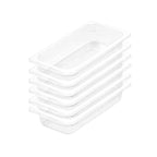 SOGA 65mm Clear Gastronorm GN Pan 1/3 Food Tray Storage Bundle of 6 $ 174.50