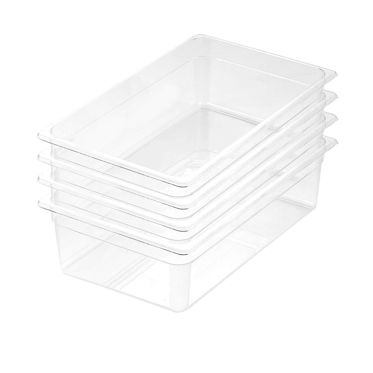 SOGA 150mm Clear Gastronorm GN Pan 1/1 Food Tray Storage Bundle of 4 $ 181.50