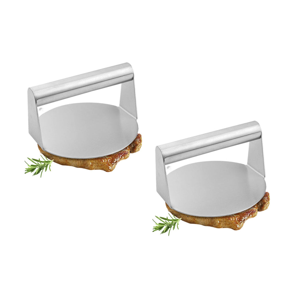 SOGA 2X Stainless Steel Burger Press Heavy-Duty Round Bacon Grill Smasher Flat Bottom Patty Maker $ 75.90