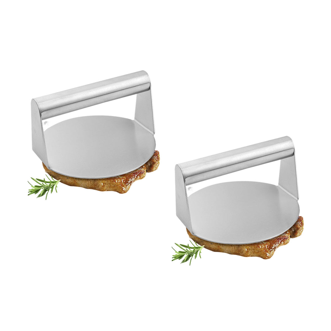 SOGA 2X Stainless Steel Burger Press Heavy-Duty Round Bacon Grill Smasher Flat Bottom Patty Maker $ 75.90