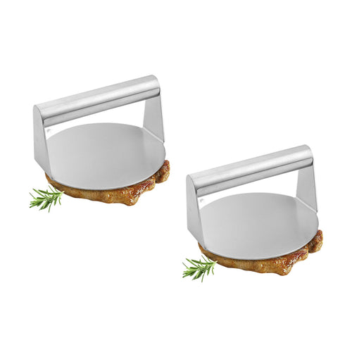 SOGA 2X Stainless Steel Burger Press Heavy-Duty Round Bacon Grill Smasher Flat Bottom Patty Maker $ 75.90