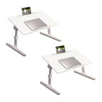 SOGA 2X 60x40cm Portable White Adjustable Foldable Laptop and Study Table $ 157.50