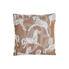 SOGA 50cm Bohemian Camel Brown White Horse Pattern Throw Pillow $ 73.50
