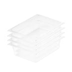 SOGA 100mm Clear Gastronorm GN Pan 1/2 Food Tray Storage Bundle of 4 $ 130.90