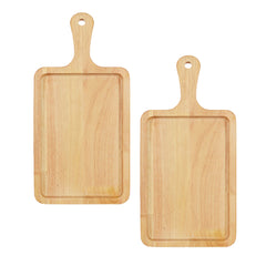SOGA 2X 35cm Rectangle Premium Wooden Oak Food Serving Tray Charcuterie Board Paddle Home Decor $ 45.50
