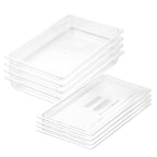 SOGA 65mm Clear Gastronorm GN Pan 1/1 Food Tray Storage Bundle of 4 with Lid $ 210.90