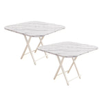 SOGA 2X White Portable Table Foldable Multifunctional Furniture Home Decor $ 103.50