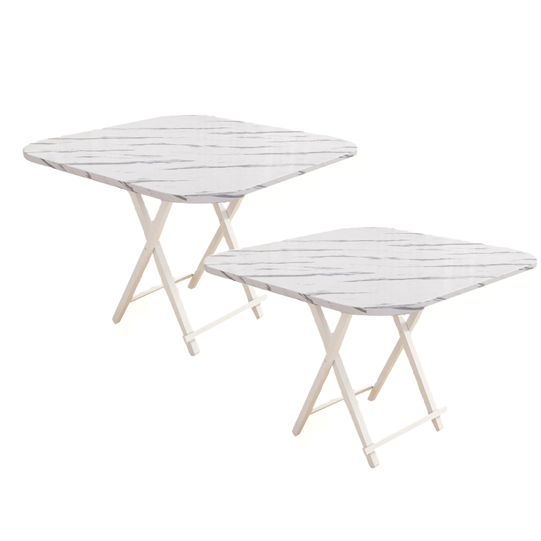 SOGA 2X White Portable Table Foldable Multifunctional Furniture Home Decor $ 103.50