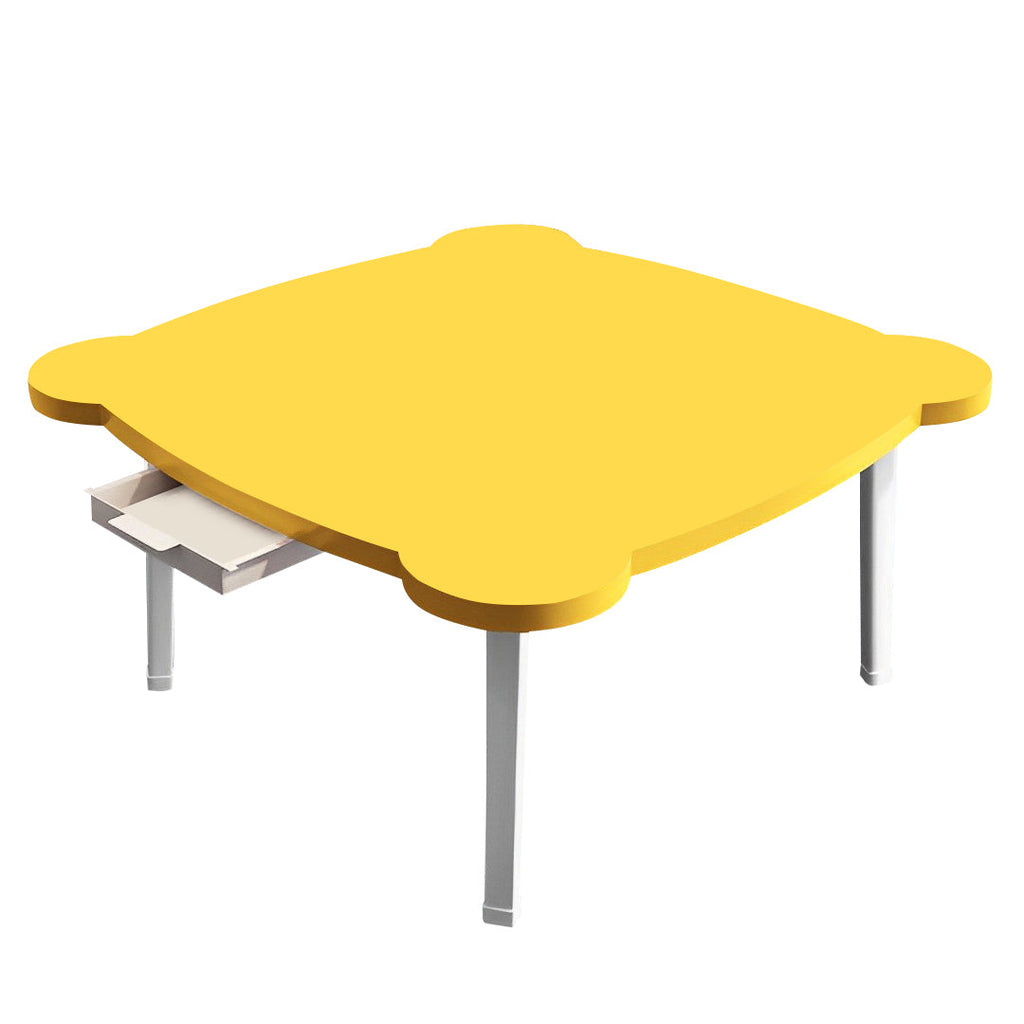 SOGA Yellow Minimalist Cat Ear Portable Floor Table Small Space-Saving Mini Desk Home Decor $ 66.90