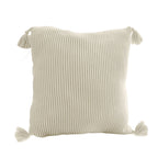 SOGA 45cm Yellowish-Brown Wabi-Sabi Thickened Cotton Tassel Square Throw Pillow $ 66.90