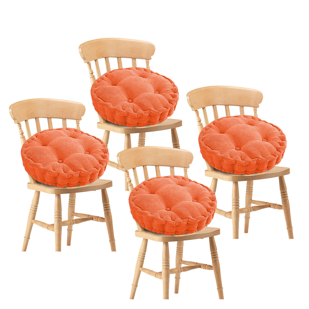 SOGA 4X Orange Round Cushion Soft Leaning Plush Backrest Throw Seat Pillow Home Office Decor $ 84.50