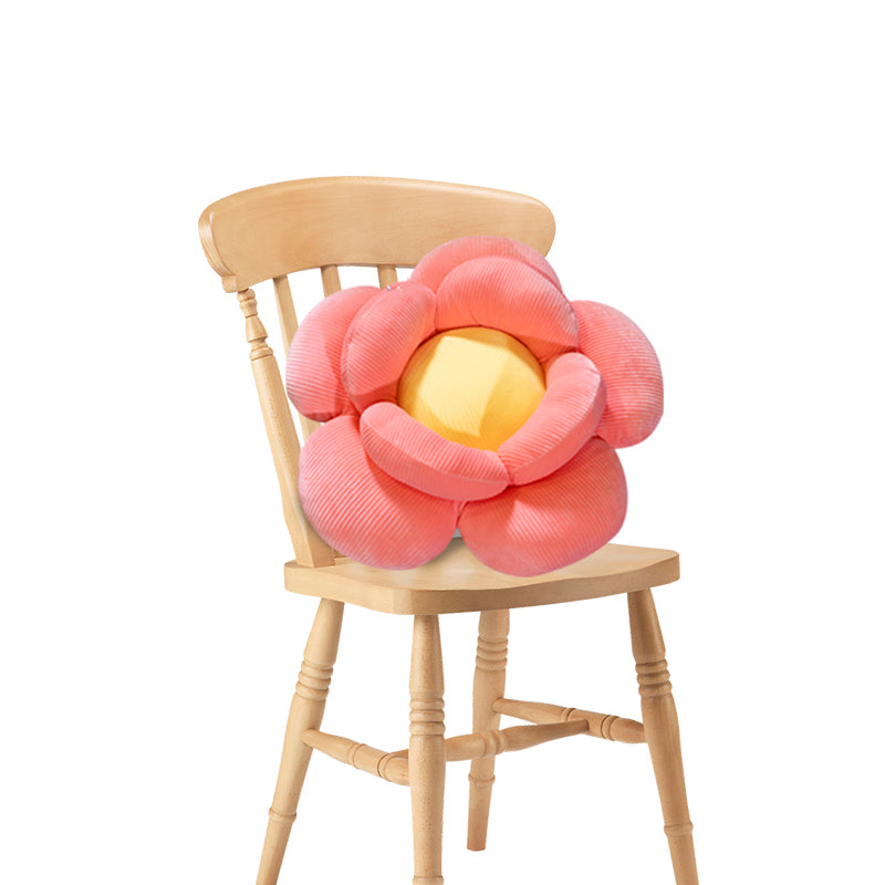 SOGA Red Double Flower Shape Cushion Soft Bedside Floor Plush Pillow Home Decor $ 83.50