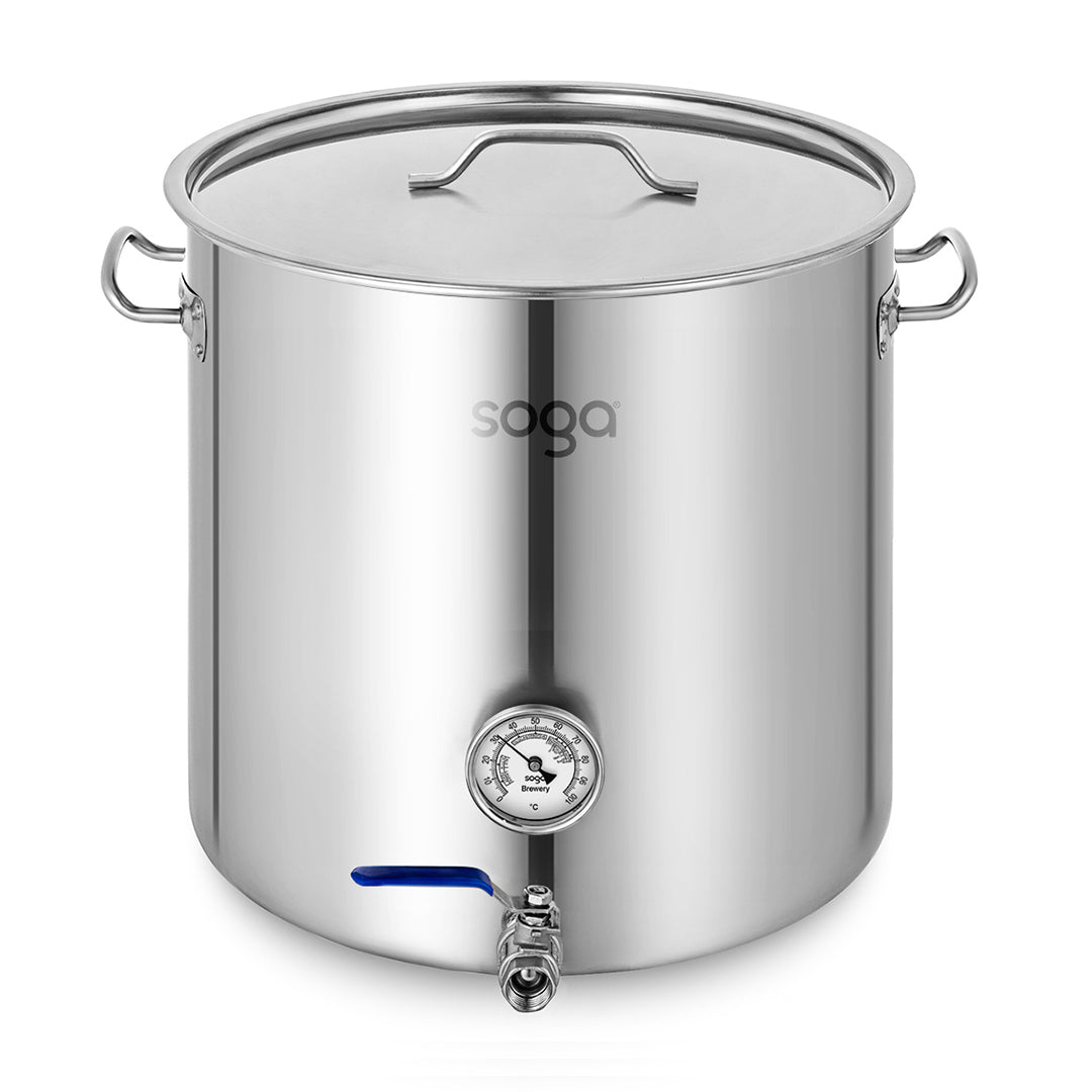 SOGA Stainless Steel Brewery Pot 50L With Beer Valve 40*40cm $ 298.90