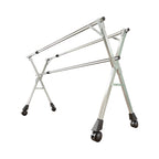 SOGA 240cm Portable Drying Rack Clothes Steel Laundry Rack Foldable Space-Saving Laundry Holder 3 Poles $ 159.90