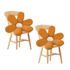 SOGA 2X Coffee Daisy Flower Shape Cushion Soft Leaning Bedside Pad Floor Plush Pillow Home Decor $ 137.90