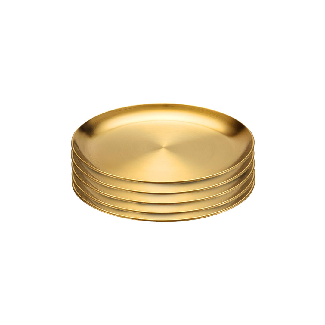 SOGA 14cm Premium Gold Grilling Plate Durable Heat Resistant Perfect for BBQs and Outdoor Cooking Kitchen Essential $ 35.50