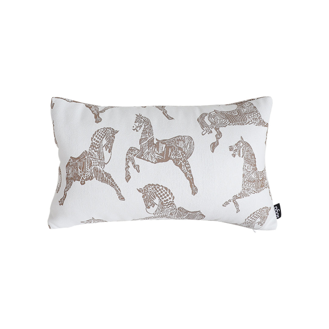 SOGA 35cm White Decorative Horse Pattern Cushion Throw Pillow $ 73.50