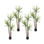 SOGA 4X 150cm Artificial Natural Green Dracaena Yucca Tree Fake Tropical Indoor Plant Home Office Decor $ 548.90