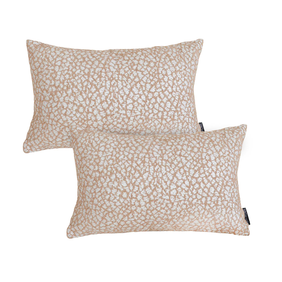 SOGA 2X 35cm Neutral Beige Speckled Pattern Contemporary Throw Pillow $ 133.90