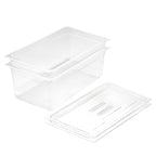 SOGA 200mm Clear Gastronorm GN Pan 1/1 Food Tray Storage Bundle of 2 with Lid $ 124.90
