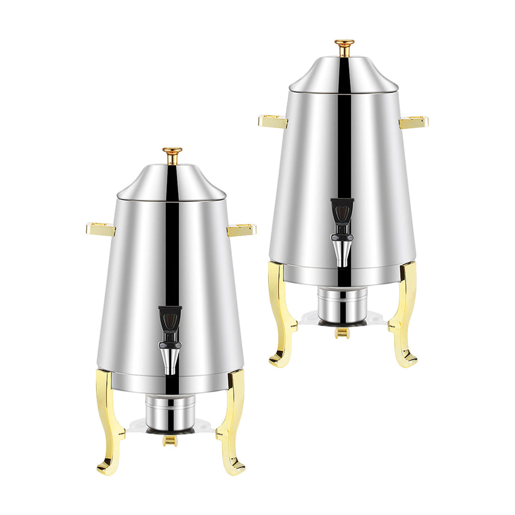 SOGA 2X Stainless Steel Dispenser Beverage Juicer Commercial Buffet Drink Container Jug with Side Handles $ 409.50