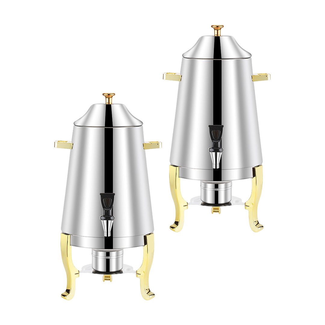 SOGA 2X Stainless Steel Dispenser Beverage Juicer Commercial Buffet Drink Container Jug with Side Handles $ 409.50