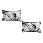 SOGA 2X 35cm Throw Pillow Black and White Leopard Thick Premium Polyester Fiber for Home Decor $ 129.50
