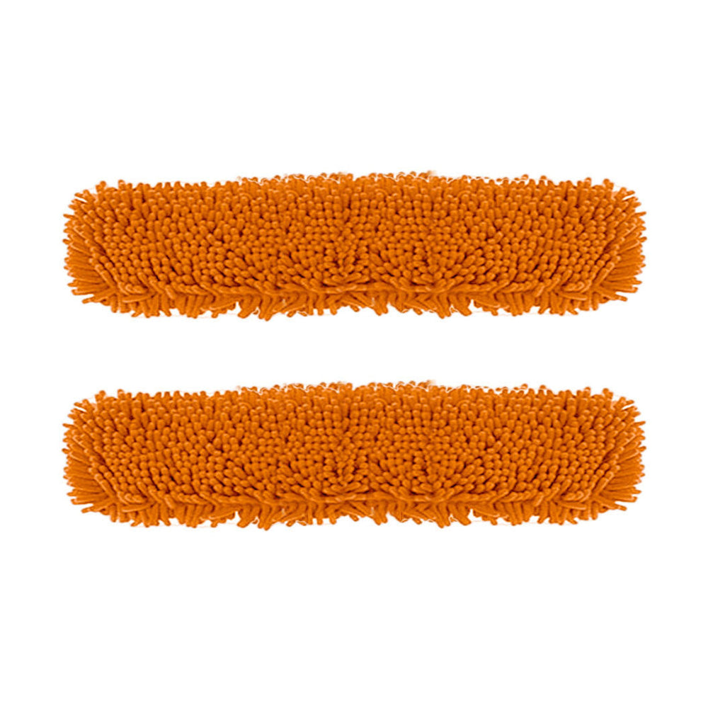 SOGA 2X 80x12 Orange Microfiber Flat Mop Floor Cleaning Pads Rotating Dust Remover $ 45.50