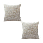 SOGA 2X 50cmThrow Pillow White and Beige Geometric Pattern Accent for Home Decor $ 129.50