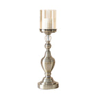 SOGA 43.3cm Glass Candlestick Candle Holder Stand Pillar Glass/Iron Metal $ 57.90