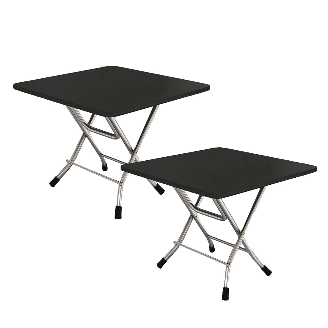 SOGA 2X Black Portable Square Table Standing Legs Foldable Furniture Home Decor $ 103.50