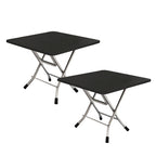 SOGA 2X Black Portable Square Table Standing Legs Foldable Furniture Home Decor $ 103.50