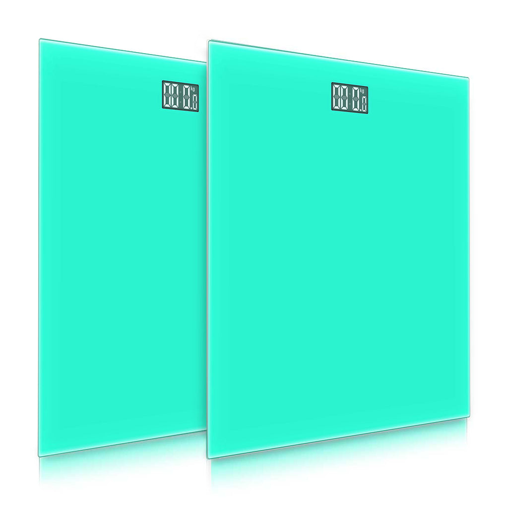 SOGA 2x Green 180kg Digital Fitness Weight Bathroom Gym Body Glass LCD Electronic Scales $ 60.90