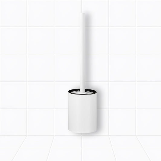 SOGA 27cm Wall-Mounted Toilet Brush with Holder Bathroom Cleaning Scrub White