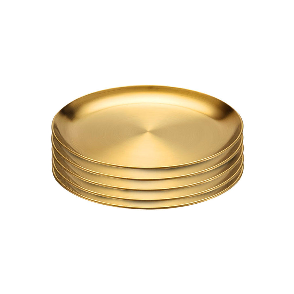 SOGA 20cm Premium Gold Grilling Plate Durable Heat Resistant Perfect for BBQs and Outdoor Cooking Kitchen Essential $ 39.50