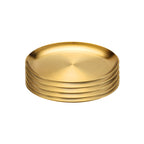 SOGA 20cm Premium Gold Grilling Plate Durable Heat Resistant Perfect for BBQs and Outdoor Cooking Kitchen Essential $ 39.50