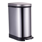 SOGA Foot Pedal Stainless Steel Rubbish Recycling Garbage Waste Trash Bin 10L U $ 88.90