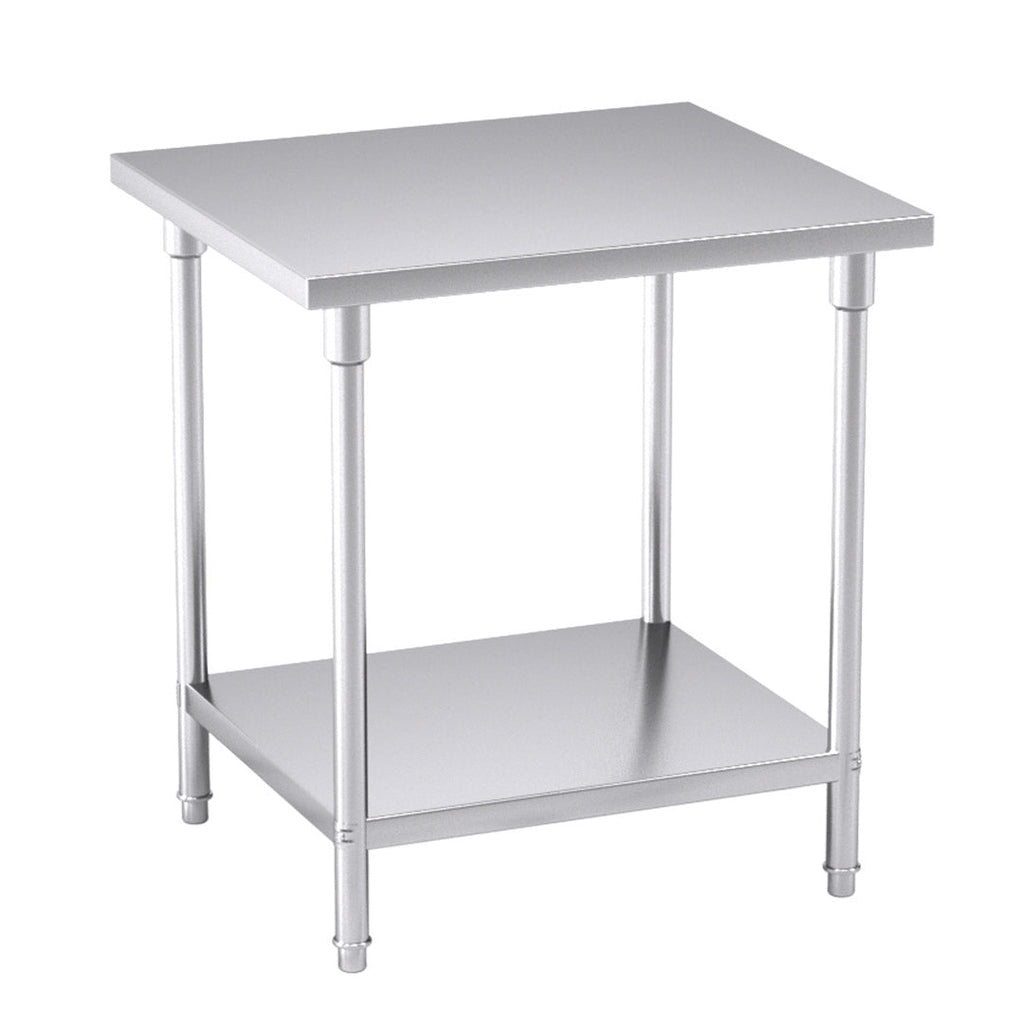 SOGA 2-Tier Commercial Catering Kitchen Stainless Steel Prep Work Bench Table 80*70*85cm $ 393.50
