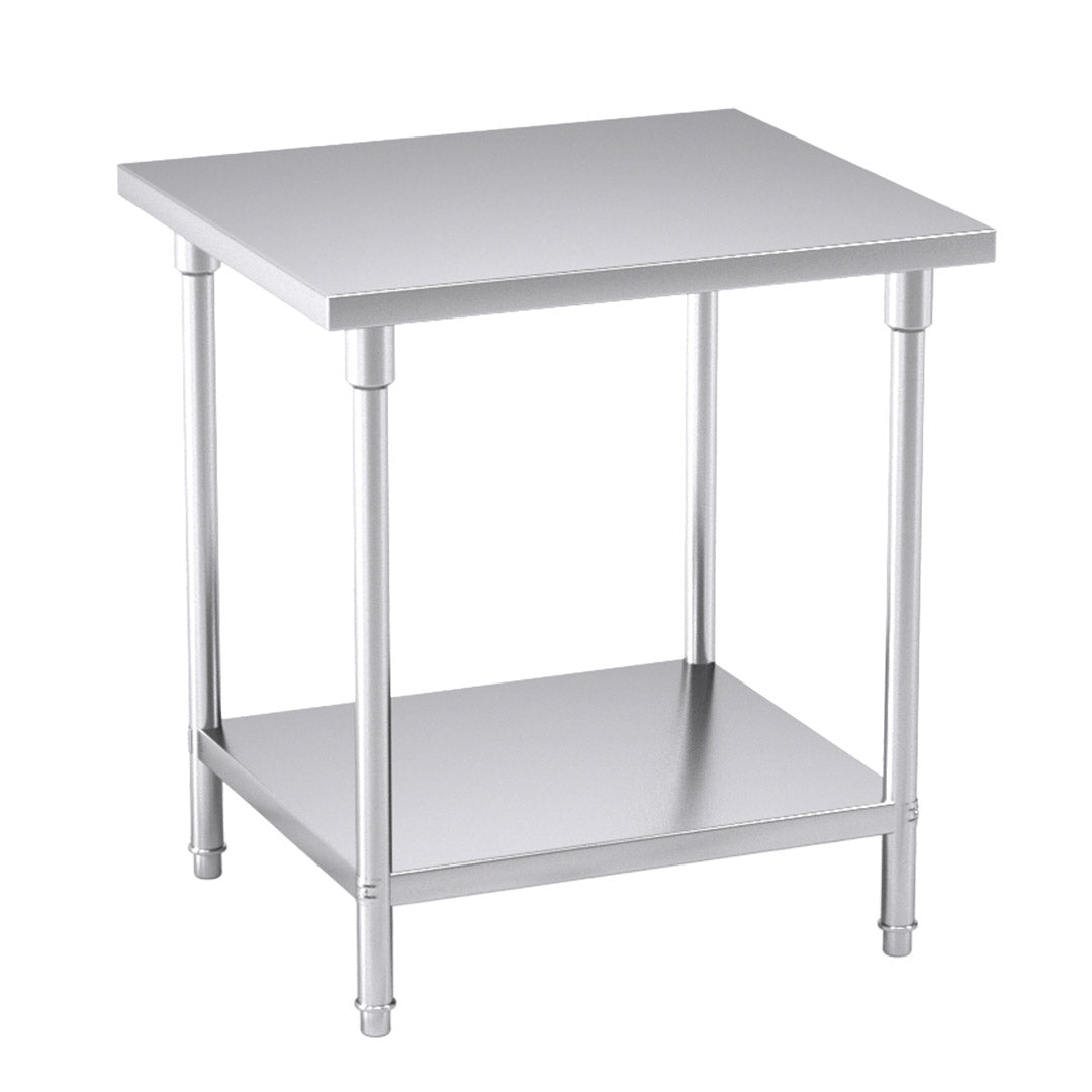SOGA 2-Tier Commercial Catering Kitchen Stainless Steel Prep Work Bench Table 80*70*85cm $ 393.50