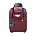 SOGA PVC Leather Car Back Seat Storage Bag Multi-Pocket Organizer Backseat and iPad Mini Holder Red $ 33.50