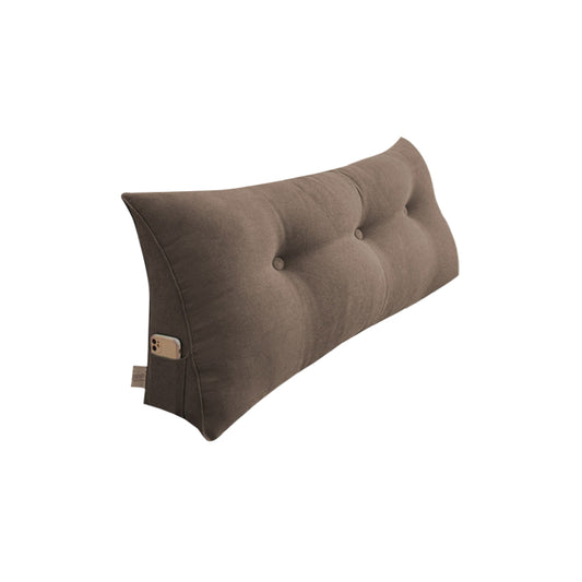 SOGA 100cm Coffee Triangular Wedge Bed Pillow Headboard Backrest Bedside Tatami Cushion Home Decor