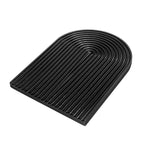 SOGA 32cm Black Ribbed Wooden - Premium Beech Wood Decorative Tray $ 44.50