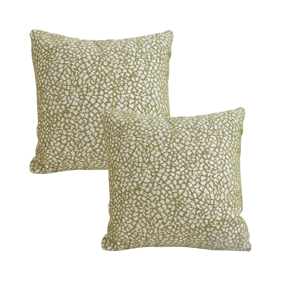 SOGA 2X 50cm Modern Olive Green Speckled Pattern Textured Throw Pillow $ 133.90