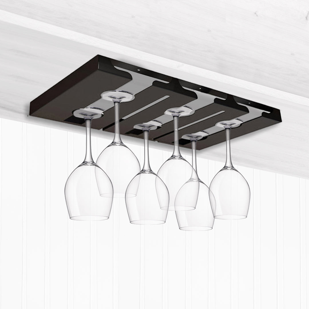 SOGA 2X 34cm Wine Glass Holder Hanging Stemware Storage Organiser Kitchen Bar Restaurant Decoration $ 92.90