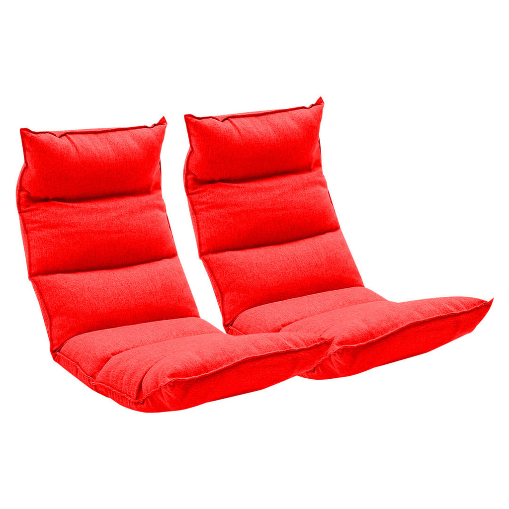 SOGA 2X Foldable Tatami Floor Sofa Bed Meditation Lounge Chair Recliner Lazy Couch Red $ 310.90