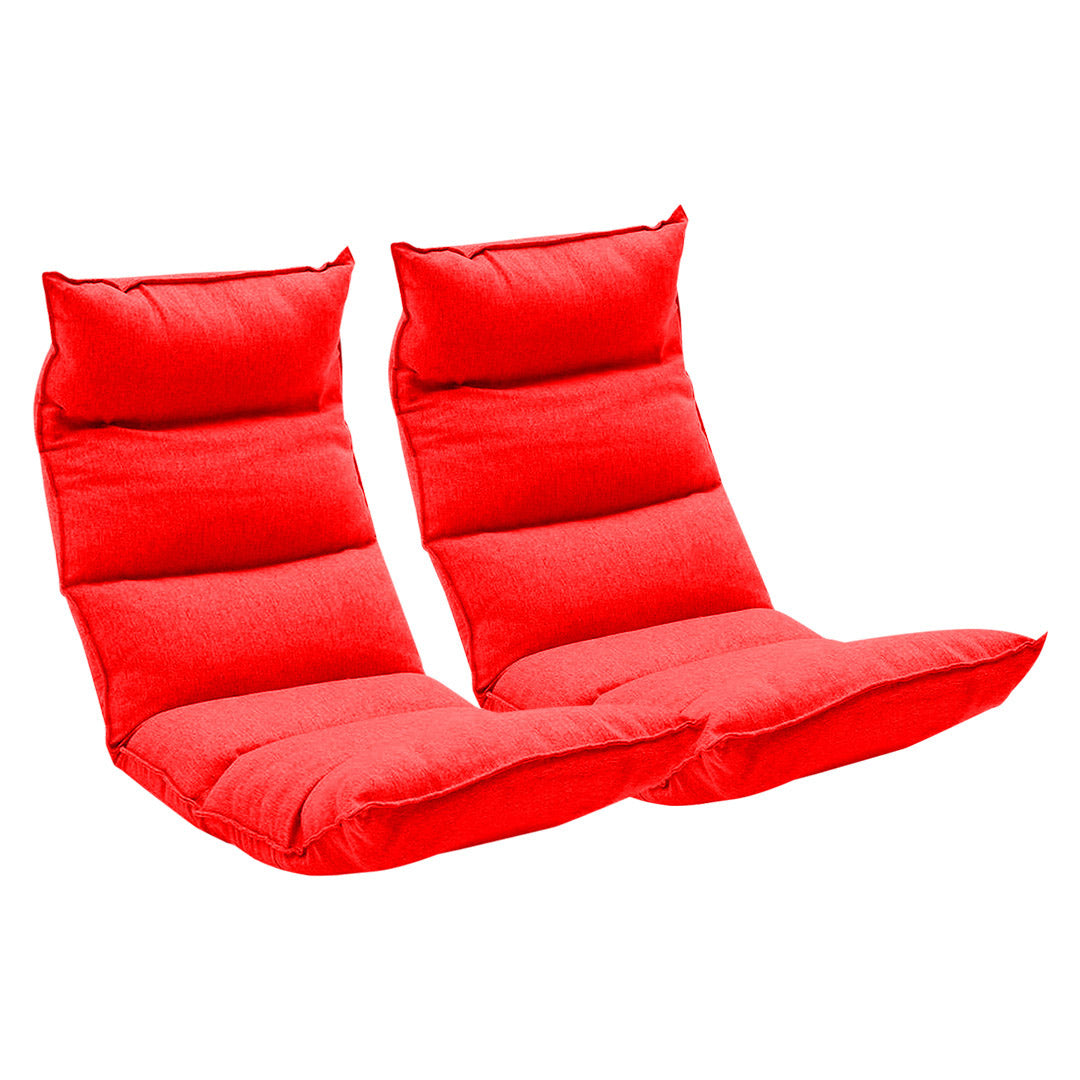 SOGA 2X Foldable Tatami Floor Sofa Bed Meditation Lounge Chair Recliner Lazy Couch Red $ 310.90