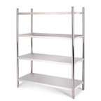 SOGA Stainless Steel 4 Tier Kitchen Shelving Unit Display Shelf Home Office 180CM $ 655.50