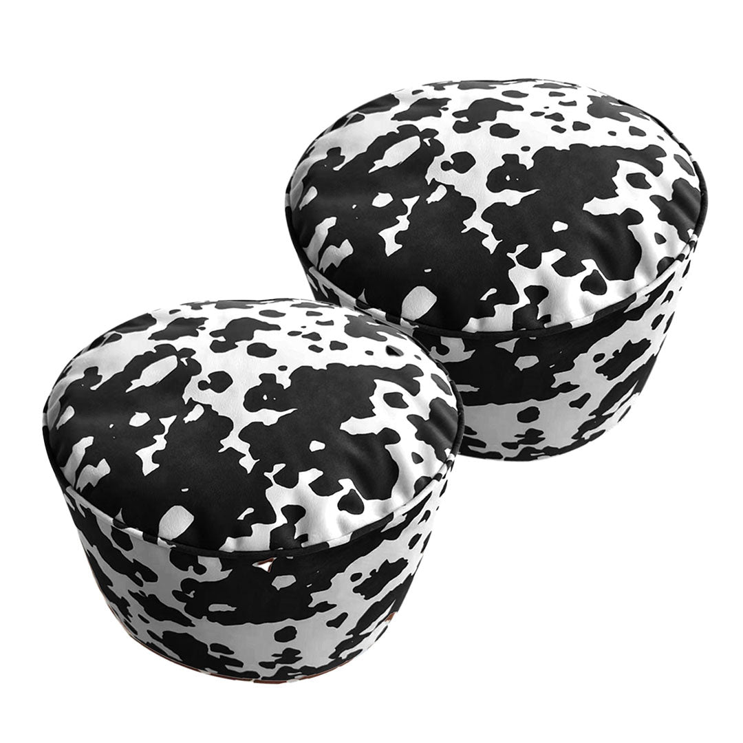 SOGA 2X 48x35cm Round Soft Pouffe Seat Cushion Elegant Home Accent Décor Stylish Footstool $ 284.50